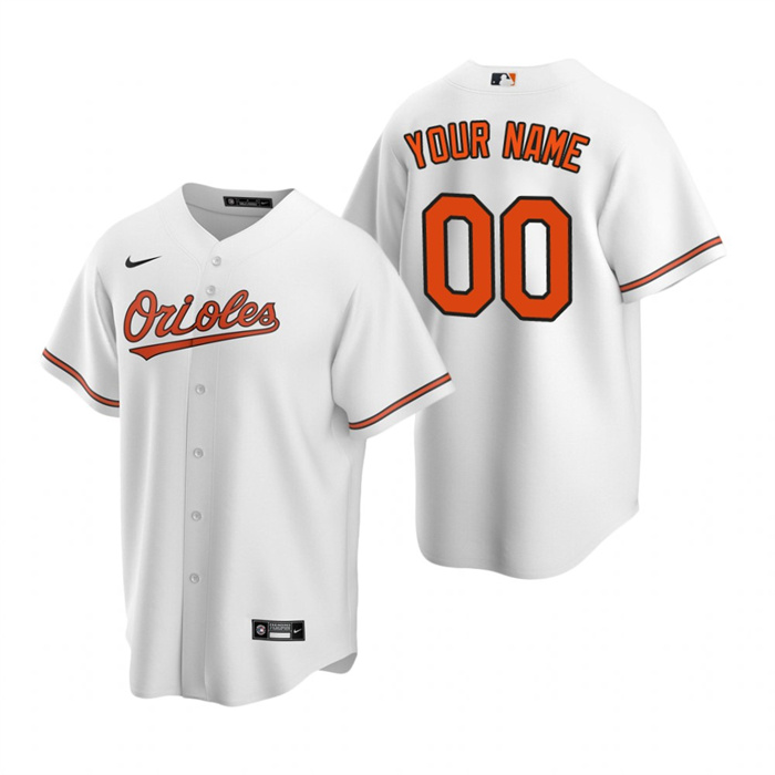 Youth Baltimore Orioles Active Player Custom White Cool Base Stitched Baseball Jersey